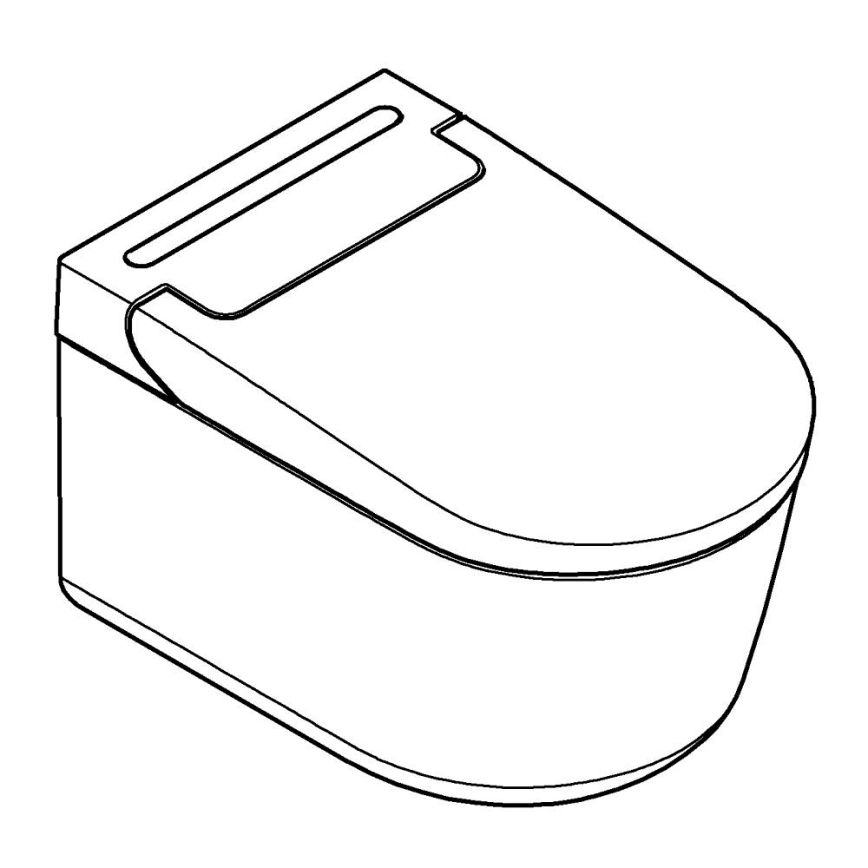 GROHE 36507SH0 - Dusch-WC SENSIA 600 × 387 × 403 mm Keramik/weiß