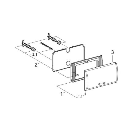 GROHE 37053SH0 - Betätigungsplatte CLASSIC 330 × 190 mm weiß