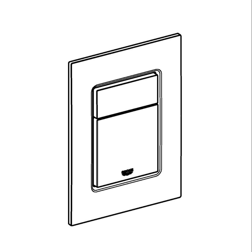 GROHE 37535GL0 - Betätigungsplatte SKATE COSMOPOLITAN S 130 × 172 mm gold