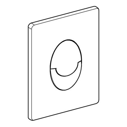 GROHE 38505P00 - Betätigungsplatte SKATE AIR 156 × 197 mm mattierter Chrom