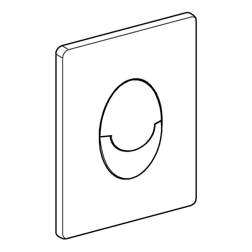 GROHE 38505P00 - Betätigungsplatte SKATE AIR 156 × 197 mm mattierter Chrom