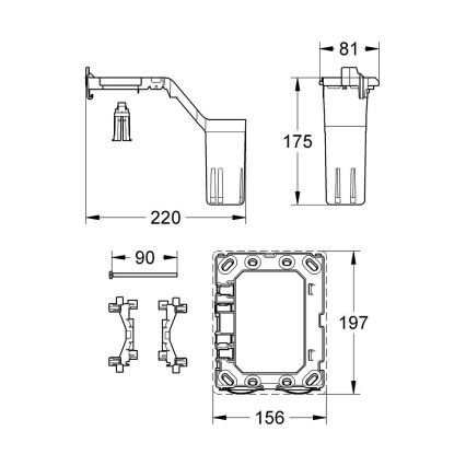 GROHE 38796000 - Umrüstset FRESH 156 × 197 mm