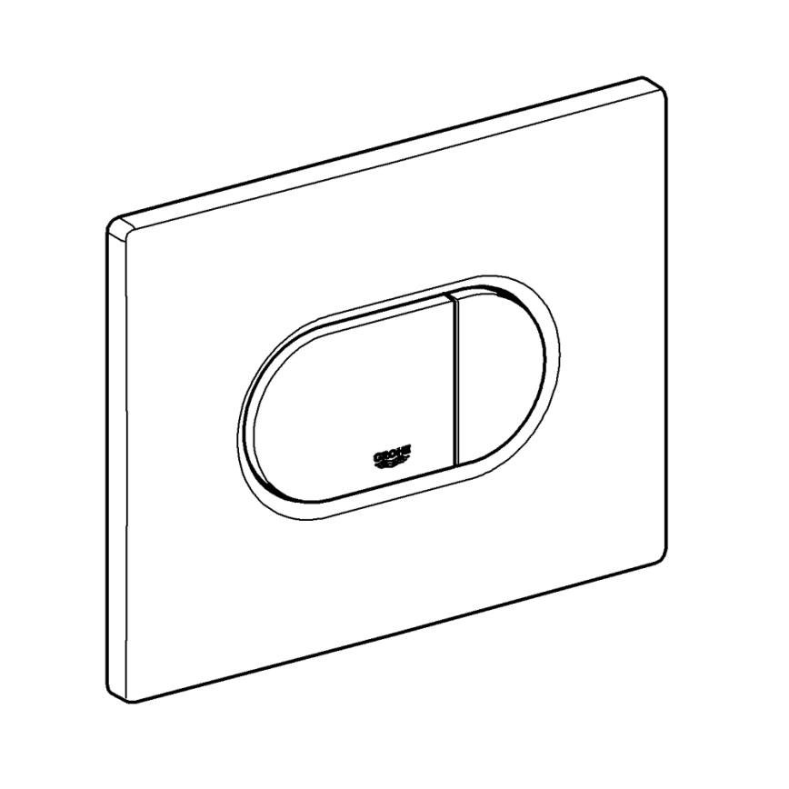 GROHE 38858SH0 - Betätigungsplatte ARENA COSMOPOLITAN 156 × 197 mm weiß