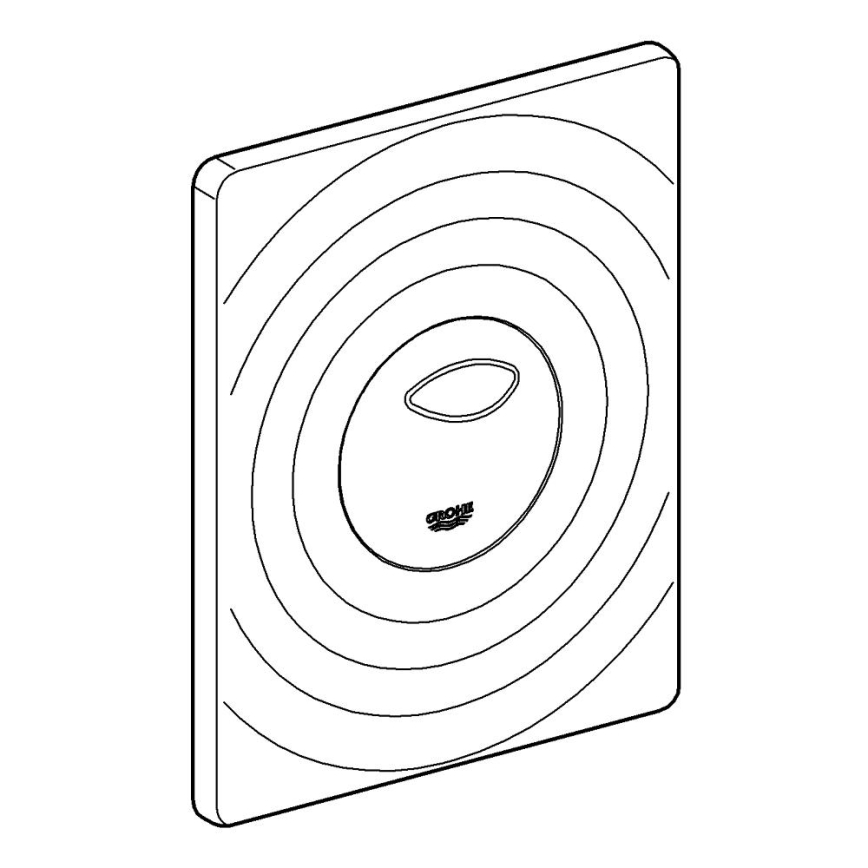 GROHE 38861000 - Betätigungsplatte SURF 156 × 197 mm glänzender Chrom