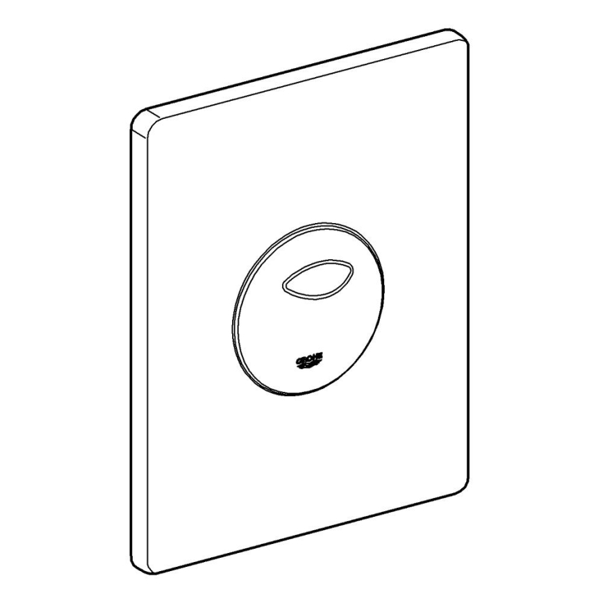 GROHE 38862SH0 - Betätigungsplatte SKATE 156 × 197 mm weiß