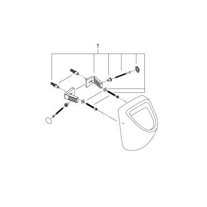 GROHE 39438000 - Urinal BAU CERAMIC 337 × 355 × 552 mm Keramik/weiß