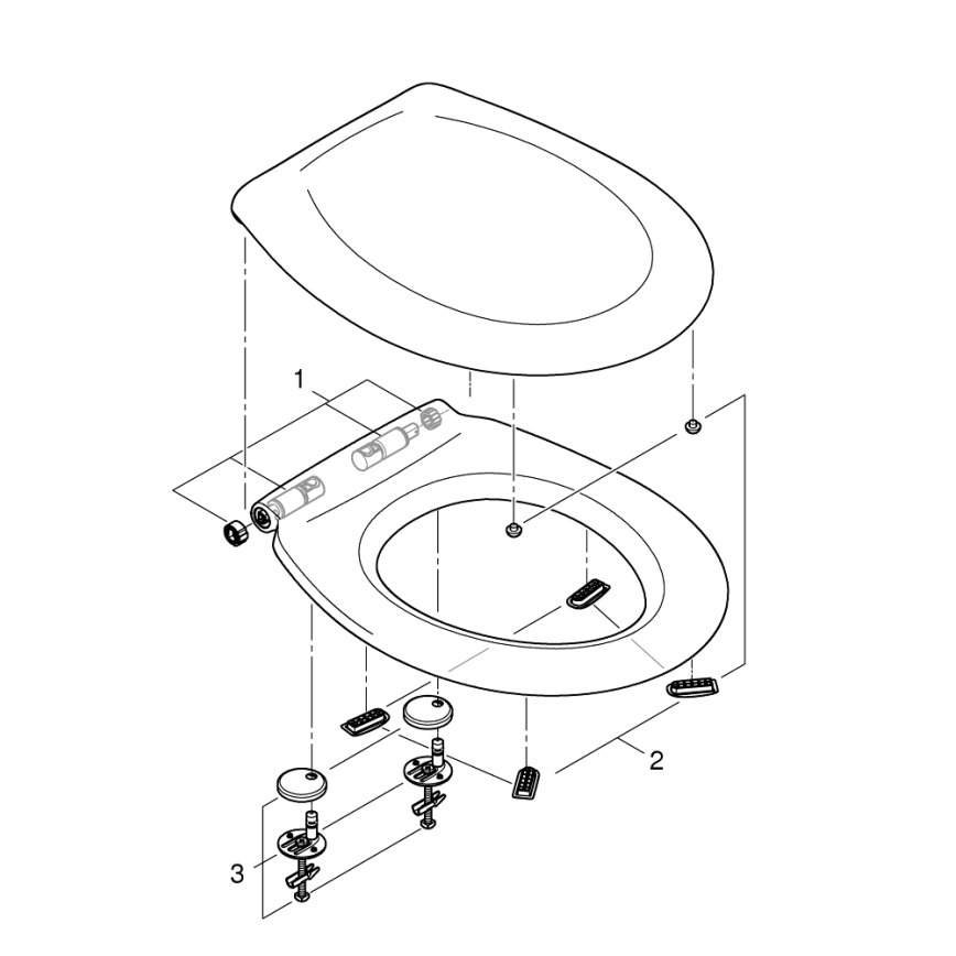 GROHE 39493000 - WC-Sitz BAU CERAMIC DuroWhite