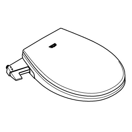 GROHE 39648SH0 - Manueller Bidet-Sitz BAU CERAMIC Duroweiß