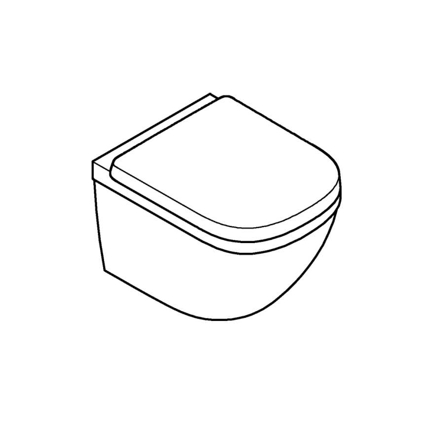 GROHE 39693000-Wandhängendes Kompakt-WC EURO CERAMIC mit Triple Vortex-Spülung 53 l Keramik/weiß