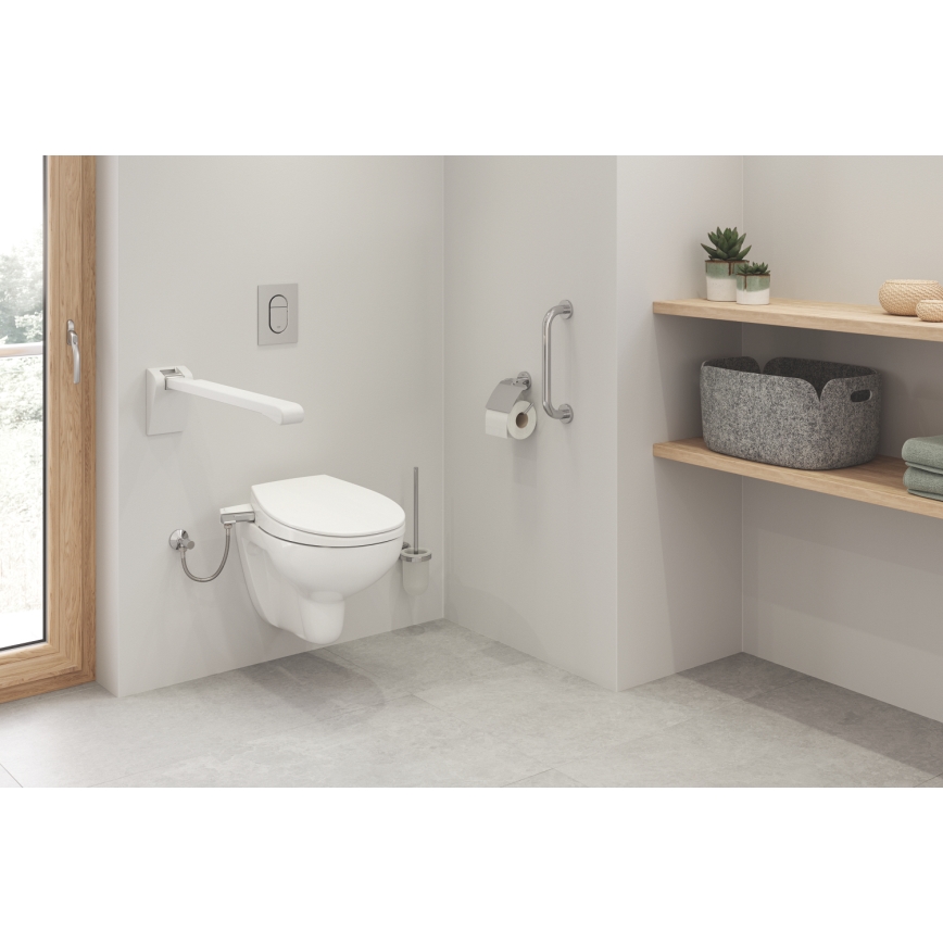 GROHE 40374001 - ESSENTIALS WC-Garnitur, 12,1 x 39,8 cm, Chrom