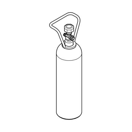 GROHE 40423000 - Starter-Set CO2-Druckflasche GROHE BLUE 2 kg