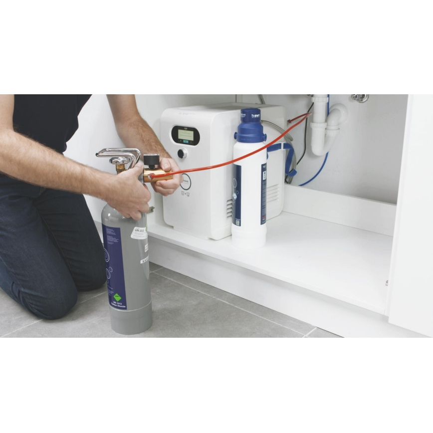 GROHE 40423000 - Starter-Set CO2-Druckflasche GROHE BLUE 2 kg