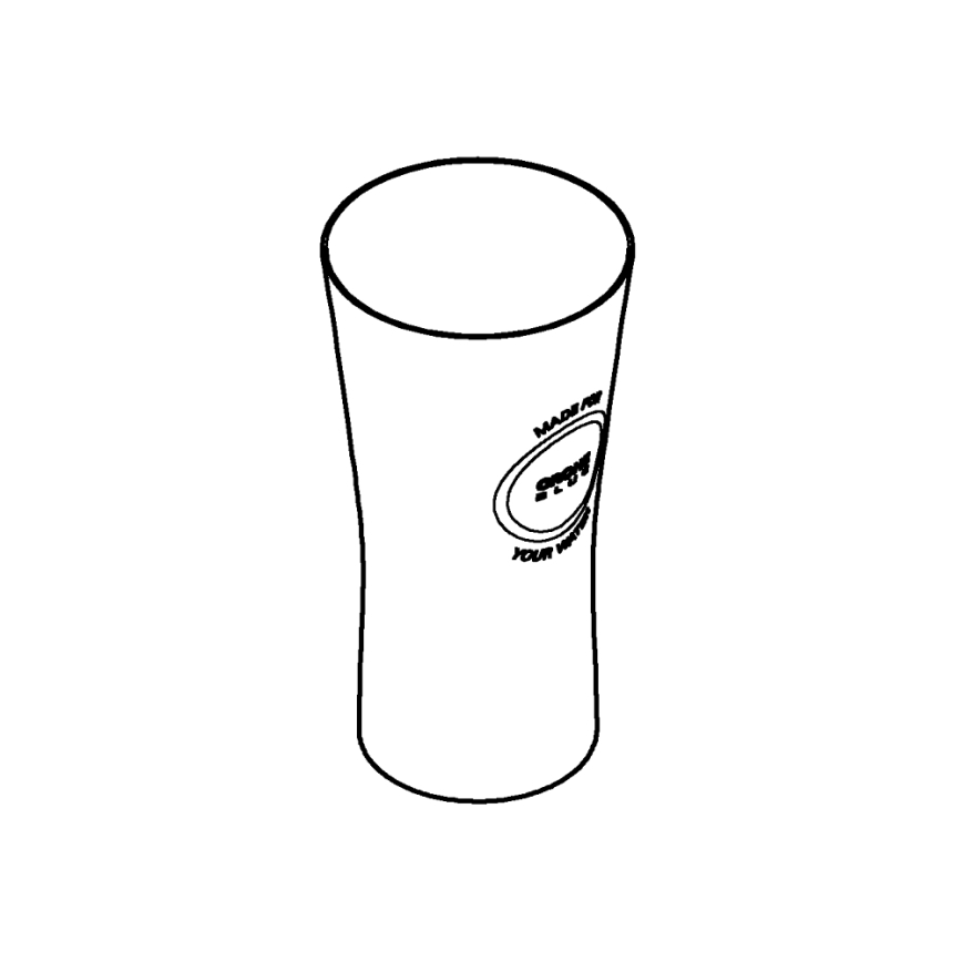 GROHE 40437000 - 6er-Set Gläser BLUE 250 ml Kristall/klar