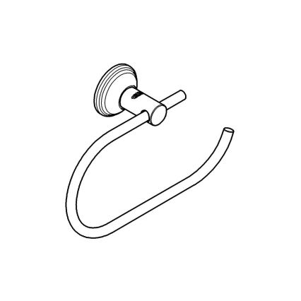 GROHE 40657001 - WC-Papierhalter ESSENTIALS AUTHENTIC, glänzender Chrom