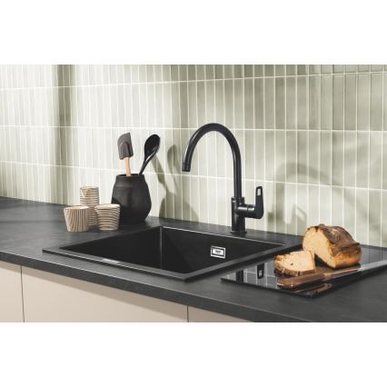 GROHE 40786K00 - Glas-Schneidebrett 450 × 240 × 19 mm schwarz