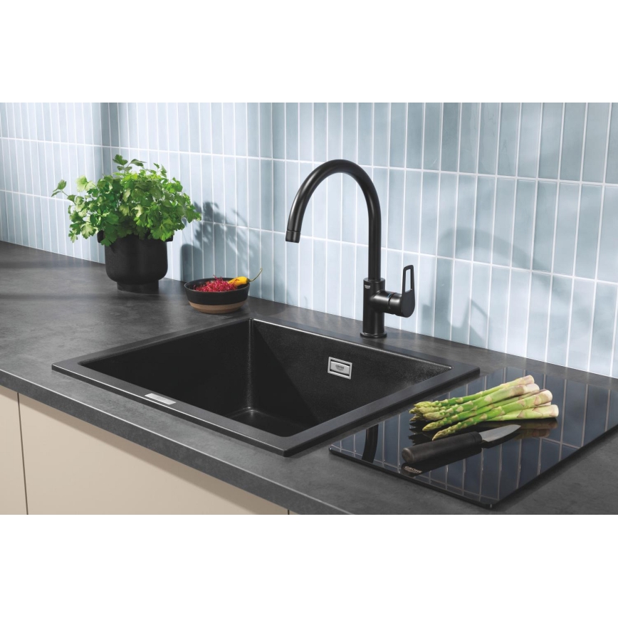 GROHE 40786K00 - Glas-Schneidebrett 450 × 240 × 19 mm schwarz