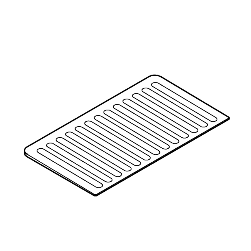 GROHE 40872K00 - Abtropfplatte 450 x 250 mm Keramik/schwarz