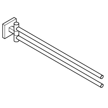 GROHE 40976000 - Handtuchhalter START CUBE 438 mm glänzender Chrom