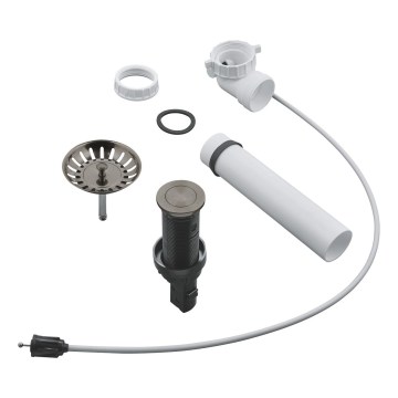 GROHE 40986AL0 - Ablaufgarnitur für Küchenspülen, Ø 35 mm, Graphit