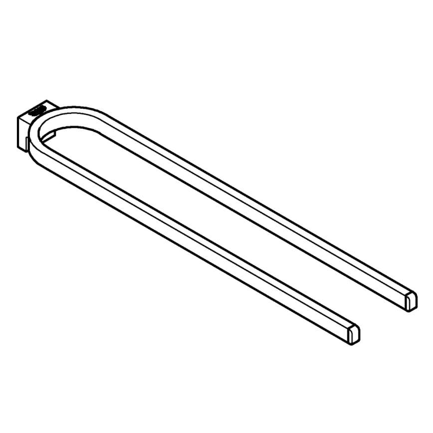 GROHE 41059000 - Doppelter Handtuchhalter SELECTION 411 mm, glänzend verchromt