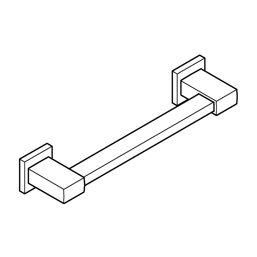 GROHE 410942430 - Badewannengriff START CUBE 354 mm schwarz