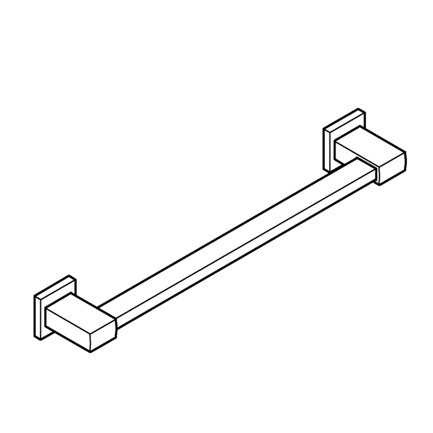 GROHE 41095DC0 - Wannengriff QUICKFIX START CUBE 504 mm Bambus/Braun