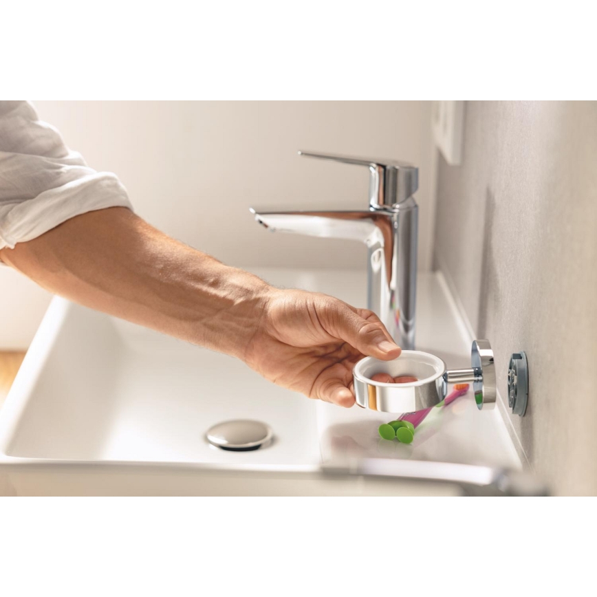 GROHE 41097DC0 - Glas mit Halterung START CUBE, Edelstahl