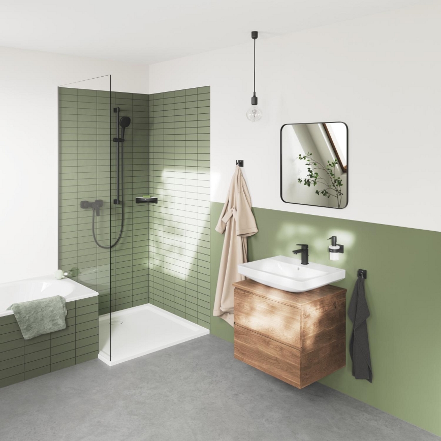 GROHE 411062430 - Eck-Duschablage ESSENTIALS 250 × 250 mm schwarz