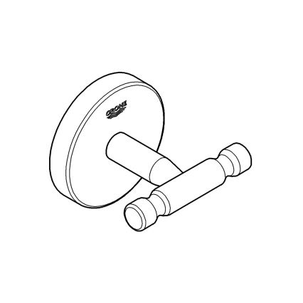 GROHE 41168000 - Bademantelhaken START COSMOPOLITAN, glänzender Chrom