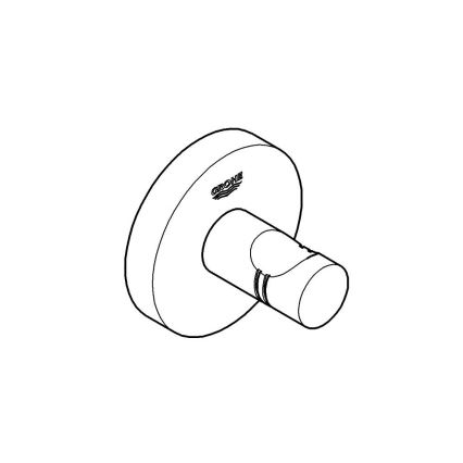 GROHE 41173DC0 - Bademantelhaken START, Edelstahl