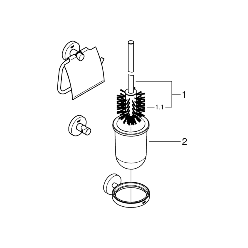 GROHE 412042430 - START Zubehör-Set, schwarz