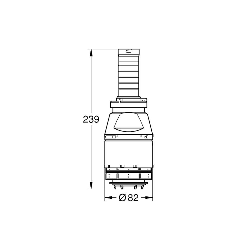 GROHE 42690000 - Servo-Spülventil ohne Ventilsitz, ohne Verlängerung