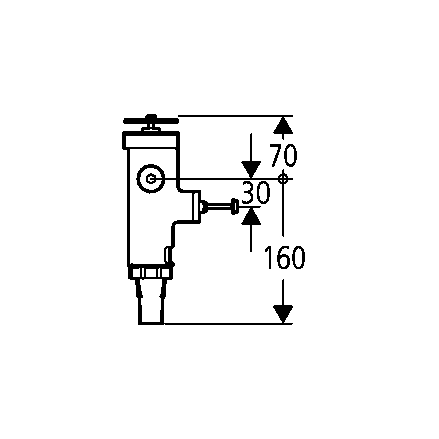 GROHE 43996000 - Druckspüler RONDO 3”