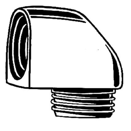 GROHE 45304000 - Duschanschlussbogen DN 15 × DN 15, hochglänzender Chrom