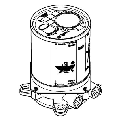 GROHE 45984001 - Unterputz-Set DN 15, Messing