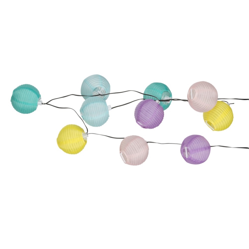 Grundig 14106 - LED Solar-Lichterkette 2,4 m 10xLED/1,2V 600 mAh