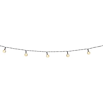 Grundig - Dimmbare LED-Solarlichterkette 50xLED/8 Funktionen 9,35m IP44 warmweiβ + Fernbedienung