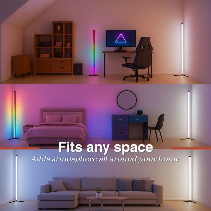 Grundig - Dimmbare RGBW-LED-Stehleuchte LED/6W/230V + Fernbedienung