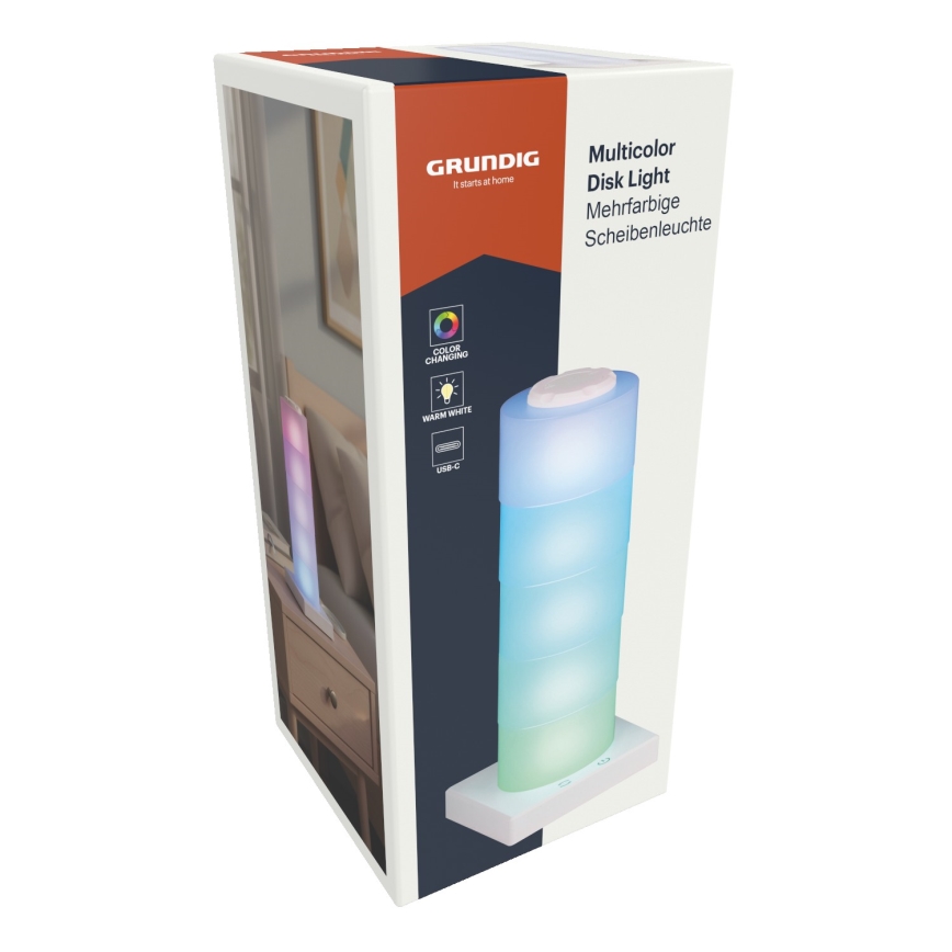 Grundig - LED RGB Touch-Tischleuchte LED/4,5W/5V