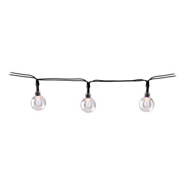 Grundig - LED Solar-Lichterkette 50xLED/8 Funktionen 6,9 m warmweiß 600 mAh