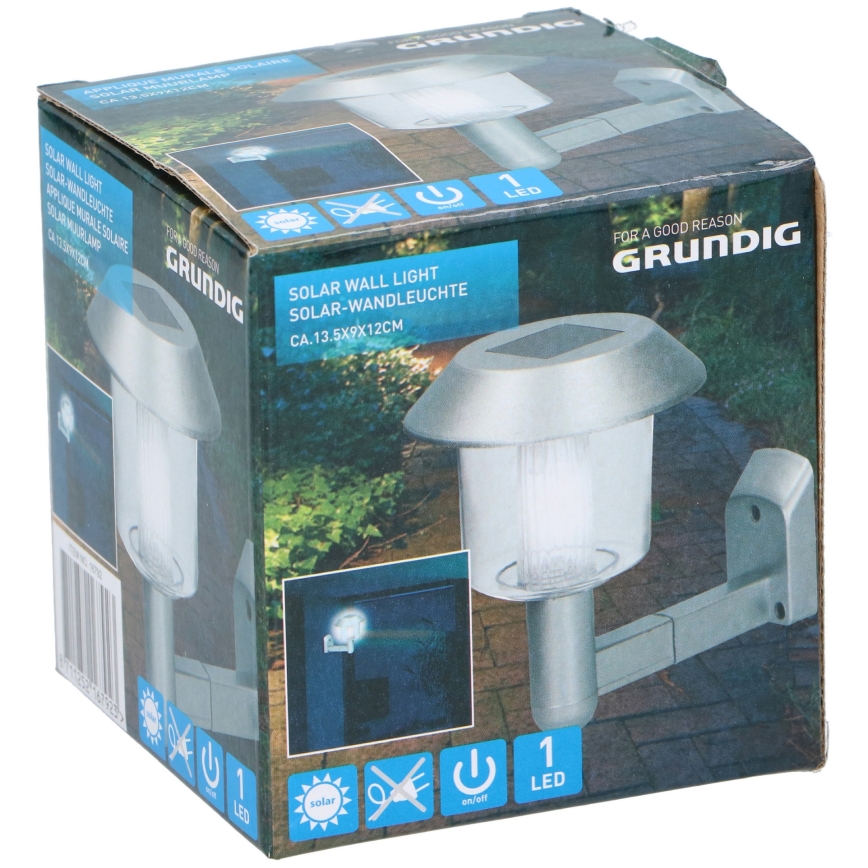 Grundig - LED Solar-Wandleuchte LED/1,2V 600 mAh