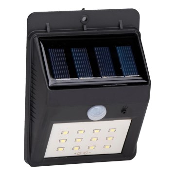 Grundig - LED-Solar-Wandleuchte mit Bewegungsmelder LED/1,2V 600 mAh IP44
