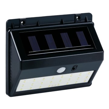 Grundig - LED-Solar-Wandleuchte mit Sensor, LED / 1,2 V, 600 mAh, IP44