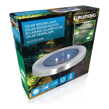 Grundig - LED Solarleuchte 2xLED/1,2V 600 mAh