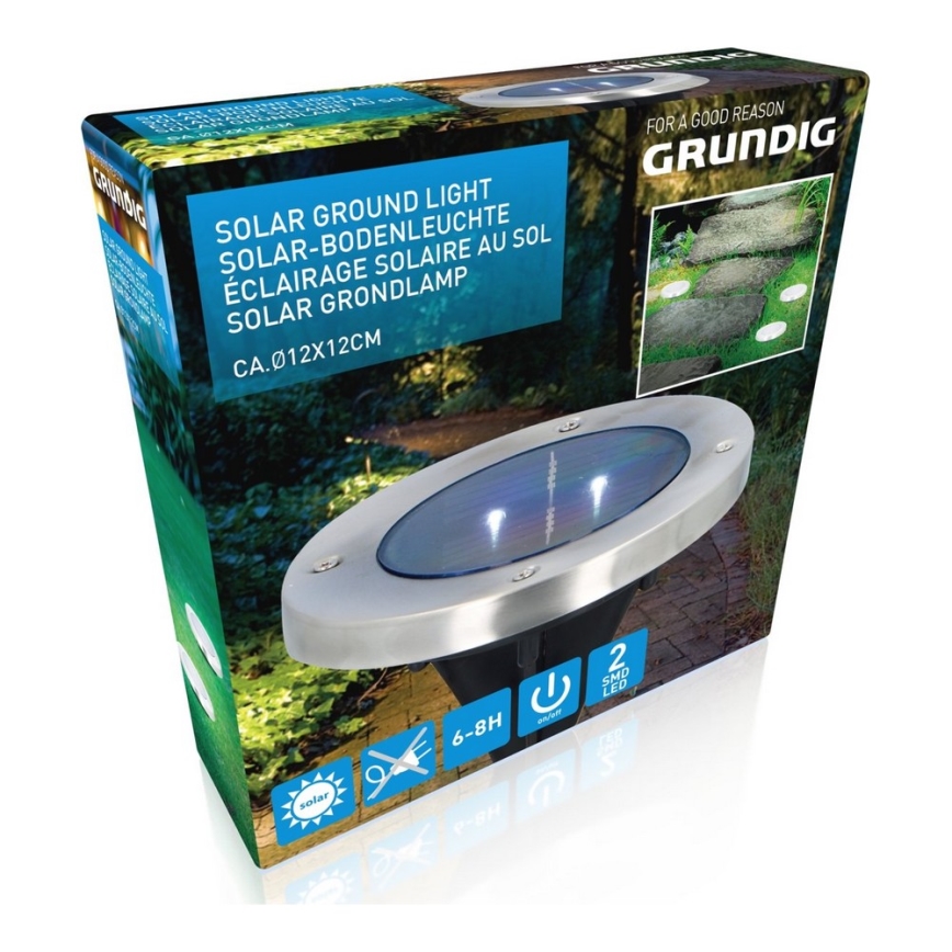 Grundig - LED Solarleuchte 2xLED/1,2V 600 mAh