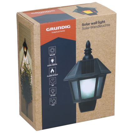 Grundig - LED-Solarwandleuchte LED/1,2V IP44