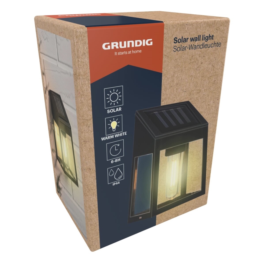 Grundig - LED-Solarwandleuchte LED/1,2V IP44