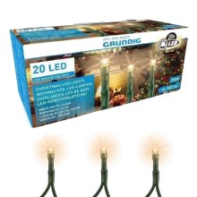 Grundig - LED-Weihnachtskette 3m 20xLED/230V