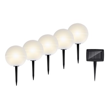 Grundig - SET 5x LED RGBW  Solarleuchte LED/3,2V IP44