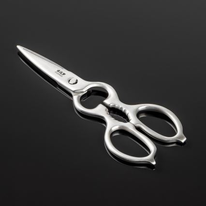 Gudaro – 5-teiliges HIKARI Damast-Küchenmesser-Set + Messerblock und Geflügelschere